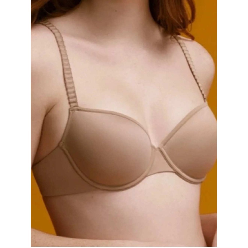 ThirdLove Bra Sz 40B 24/7 Classic T-Shirt Tan Underwire